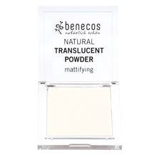 Benecos natural translucent powder mission invisible, magnifying compact powder.