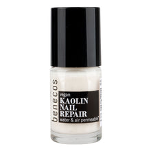 Bottle of benecos Kaolin Nail Repair on a white background