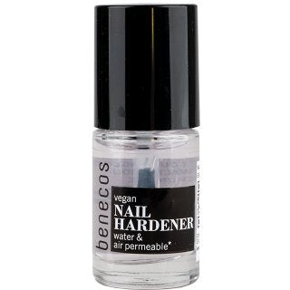 benecos vegan nail hardner, transparent nail hardener.