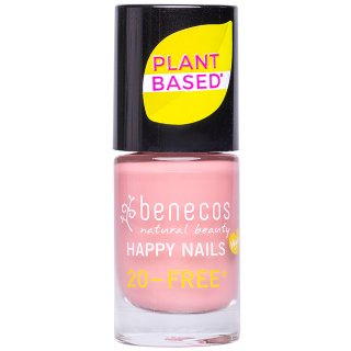 Benecos plant based nail polish bubble gum is a burst of baby pink with slightly dusky effect.