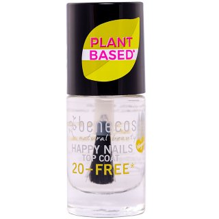 benecos plant based nail polish crystal is a clear natural nail polish, can be used as top coat.