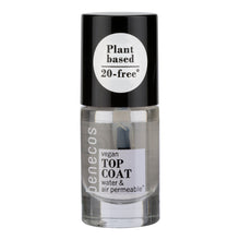 Beneccos vegan nail polish top coat bottle on a white background