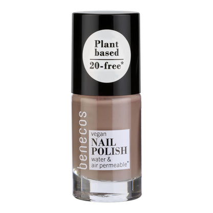 Benecos vegan nail polish bottle on a white background
