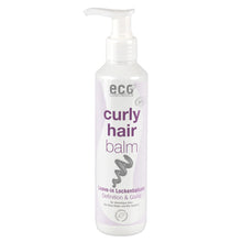 Eco Cosmetics curly hair balm bottle on a white background