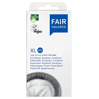 Fair Squared Extra Large Condoms in a cardboard box 