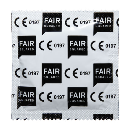 Fair Squared condom on white background
