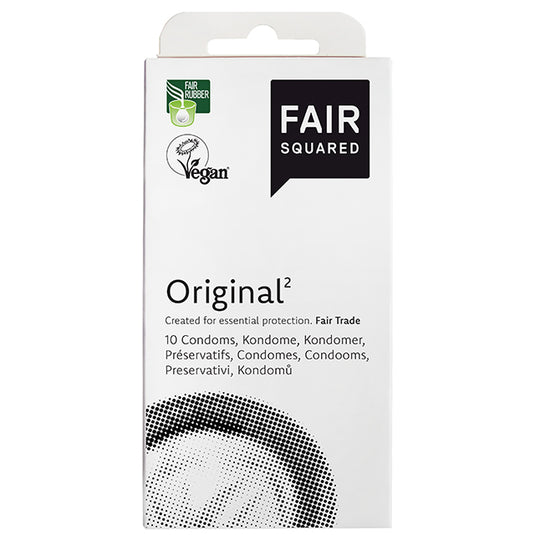 Fair Squared Original Condoms in a cardboard box 