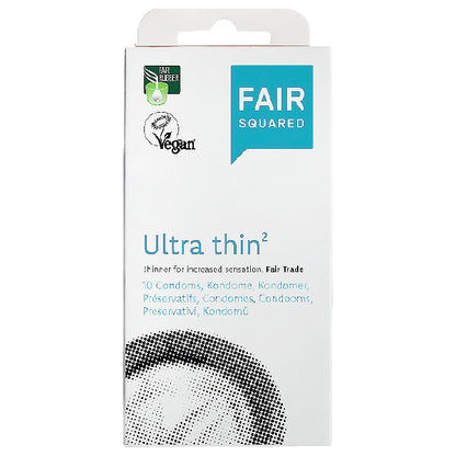 Fair Squared Ultra Thin Condoms in a cardboard box 