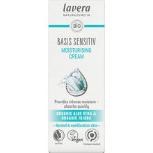 lavera Basis Sensitive Moisturising Cream with Organic Aloe Vera and Organic Jojoba for normal to combination skin 