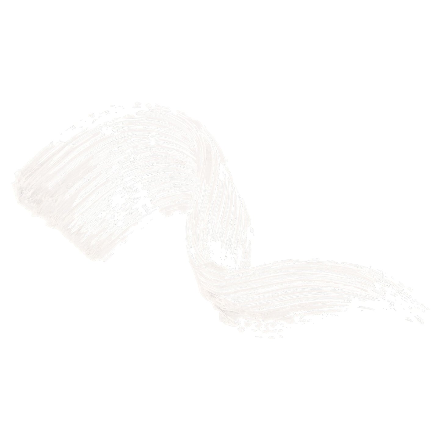 Lavera Lash Booster Serum brush stroke on a white background.