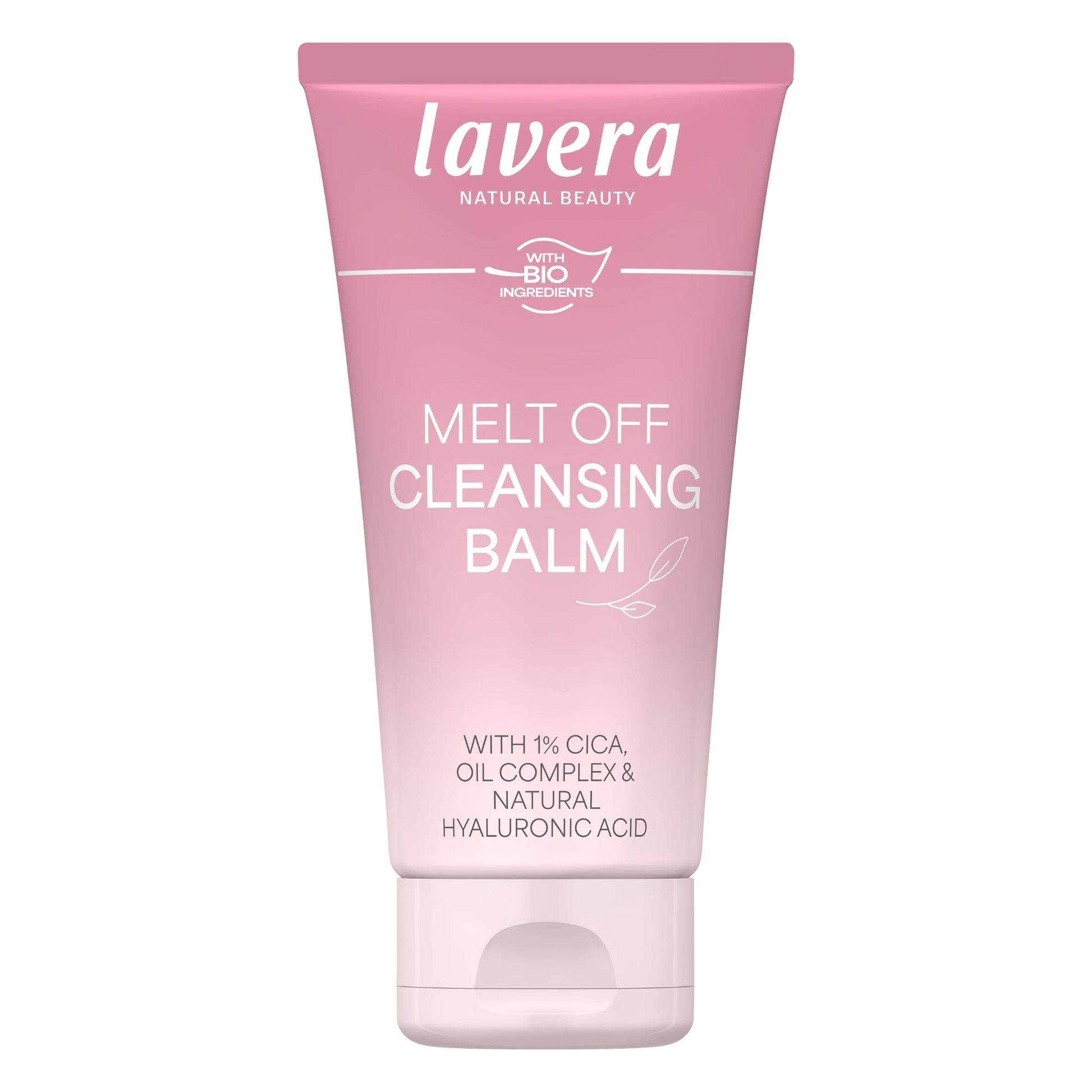 A tub of Lavera Melt Off Cleansing Balm sitting upright on a clean white background