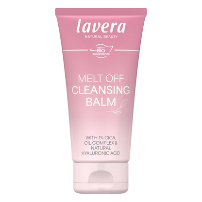 A tub of Lavera Melt Off Cleansing Balm sitting upright on a clean white background