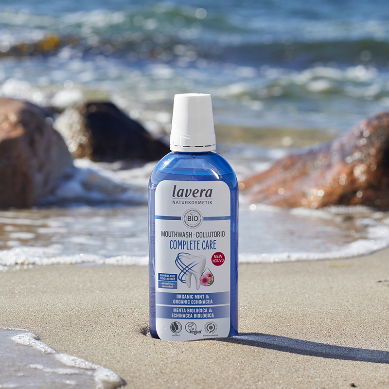 Lavera Mouthwash Complete Care in the sand 