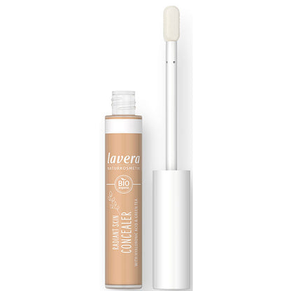 Lavera Radiant Skin Concealer Medium 03 is in a bottle with sponge tip wand 