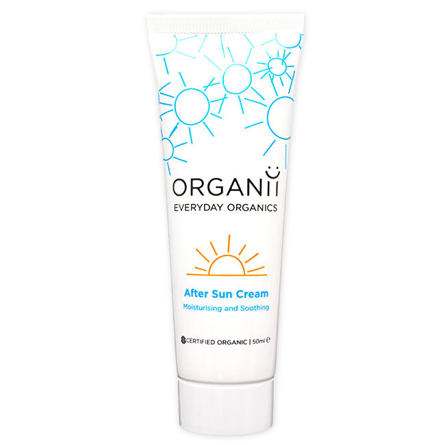Tube of Organii Everyday Organic After Sun Cream Trial Size. 