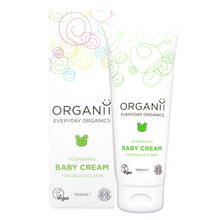 Organii Nourishing Baby Cream For Delicate Skin Tube and Box on white background