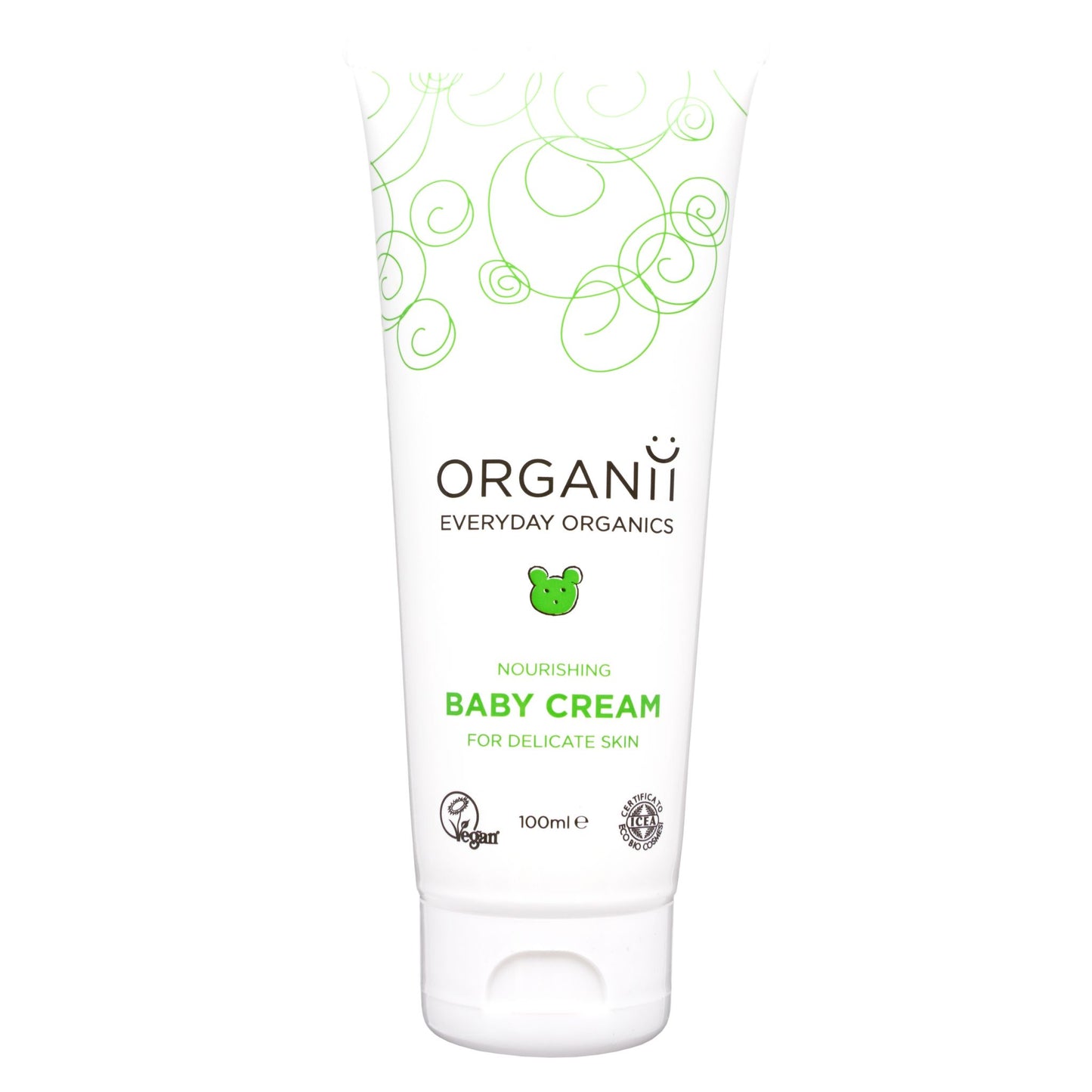 Organii Nourishing Baby Cream For Delicate Skin Tube on white background