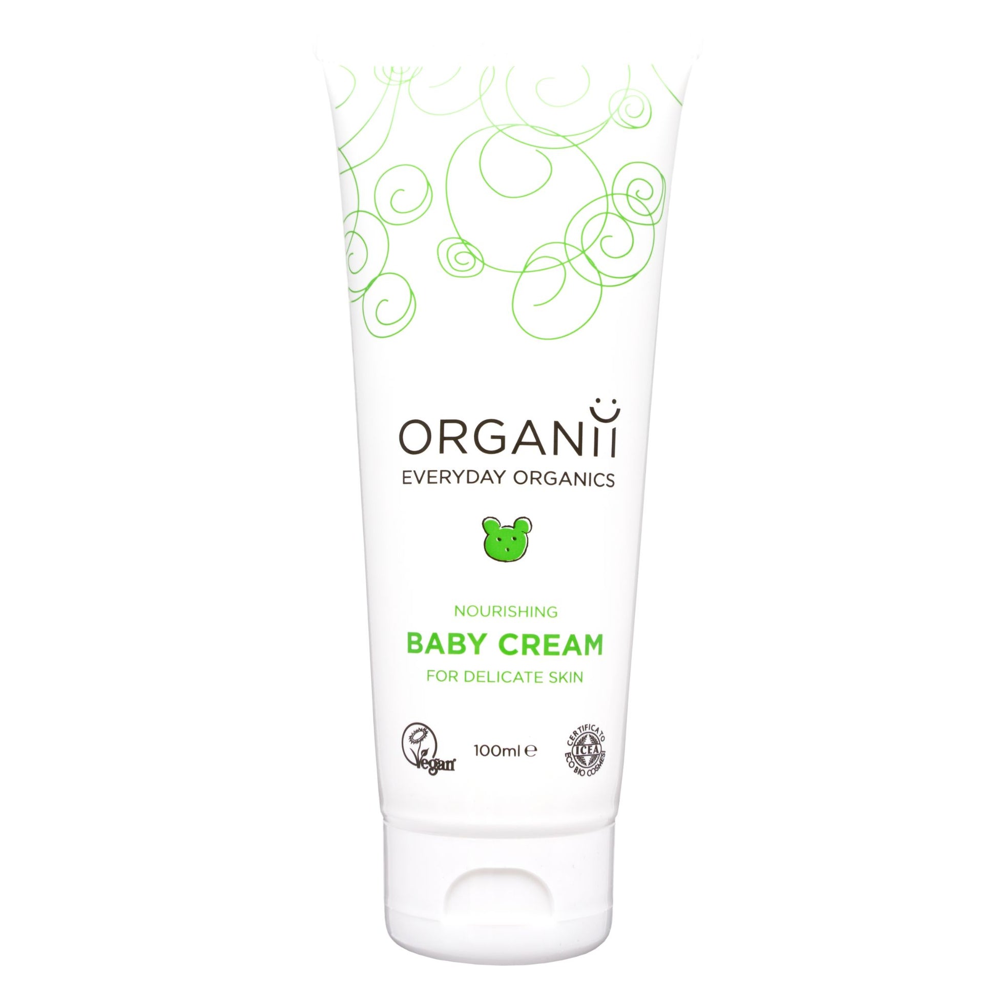 Organii Nourishing Baby Cream For Delicate Skin Tube on white background
