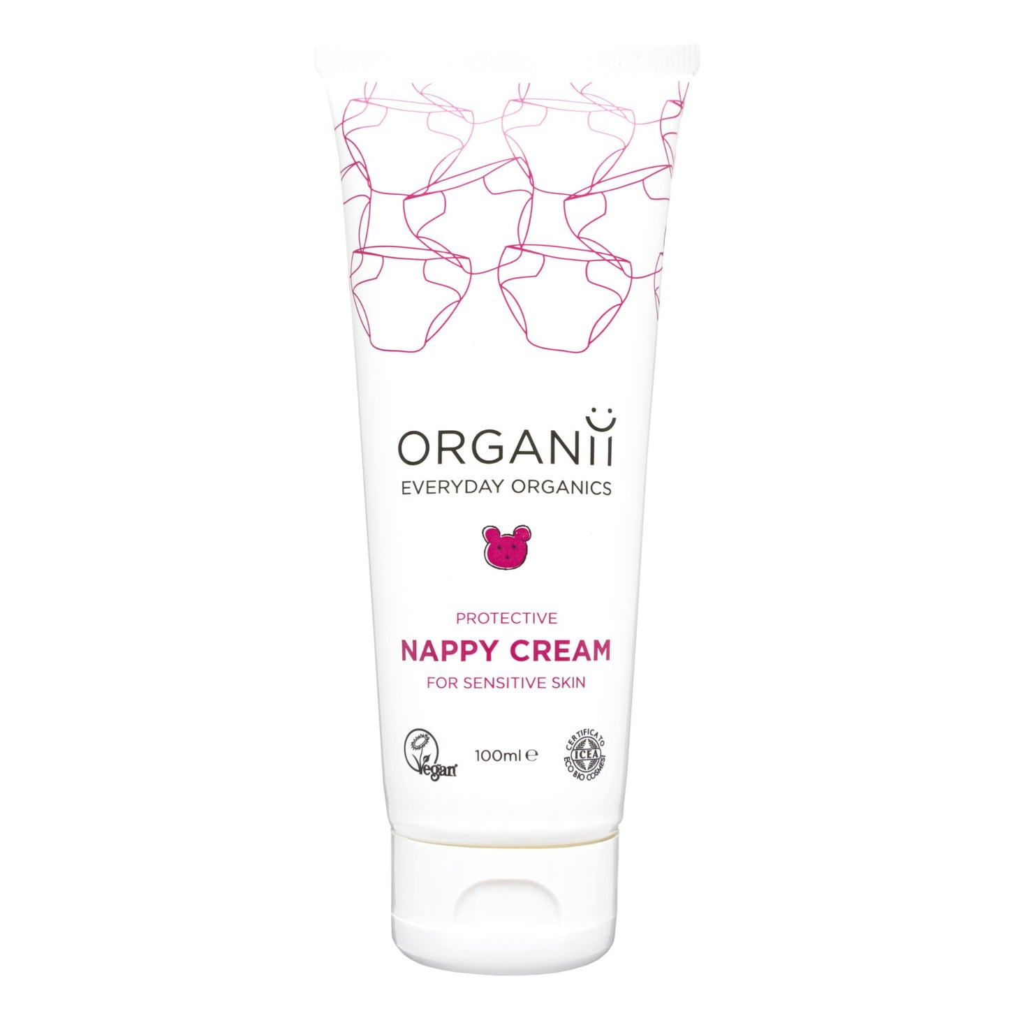 Organii Protective Nappy Cream for Sensitive Skin tube on white background