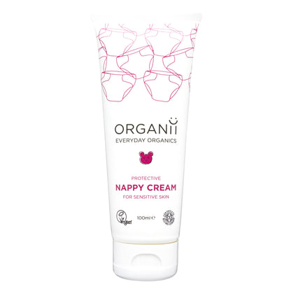 Organii Protective Nappy Cream for Sensitive Skin tube on white background