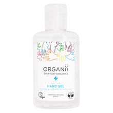 Organii Purifying Hand Gel with Organic Tea Tree and Organic Aloe Vera in a clear plastic bottle 