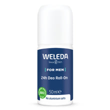 Weleda 24h Deo Roll-On for Men on a white background