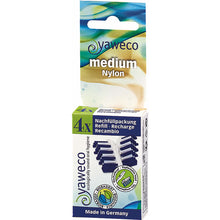 Yaweco Medium Nylon Toothbrush Heads.  Pack of 4 in a box 