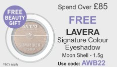 All Natural Me Spend Over 85 and Get a Free Lavera Signature Colour Eyeshadow. Use Code AWB22 at checkout