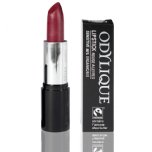 odylique natural lipstick raspberry coulis plum lipstick