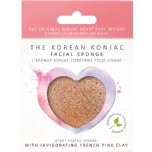 konjac sponge co french pink clay facial sponge heart