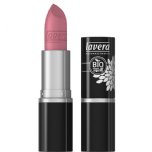 lavera organic lipstick dainty rose pink lipstick