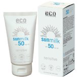 eco cosmetics eco sun milk spf 50 high factor sun cream