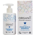 organii parent & child foam bath & shampoo baby