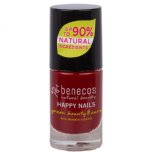 benecos vegan nail polish cherry red red nails