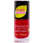 benecos nail polish vintage red plant based
