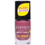 benecos happy nails sweet plum vegan nail polish plant based
