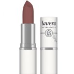 lavera velvet matt lipstick auburn brown organic lipstick