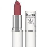 lavera velvet matt lipstick pink coral organic lipstick natural