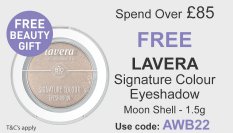All Natural Me Spend Over £85 and Get a Free Lavera Signature Colour Eyeshadow. Use Code AWB22 at checkout