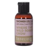 benecos bio wild rose shower gel mini travel size