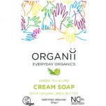 organii green tea and lime cream soap organic soap