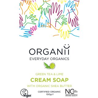 organii green tea and lime cream soap organic soap