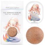 the konjac sponge co mermaid rich pink clay sponge