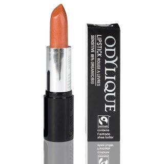 odylique natural lipstick apricot sorbet 17 organic lipstick