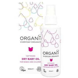 organii organic dry baby oil baby massage natural vegan