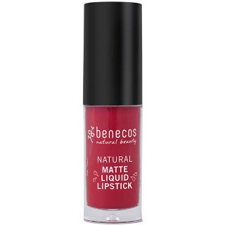 benecos matt liquid lipstick bloody berry matt lipstick