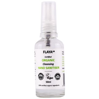 flaya organic cleansing hand sanitiser