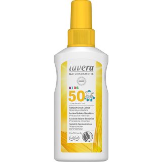 lavera kids sensitive sun lotion spf50 organic natural sunscreen