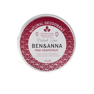 ben & anna natural deodorant pink grapefruit soda deodorant tin