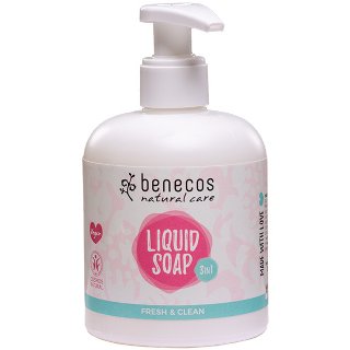 benecos liquid soap fresh and clean 3 in 1 sensitive skin